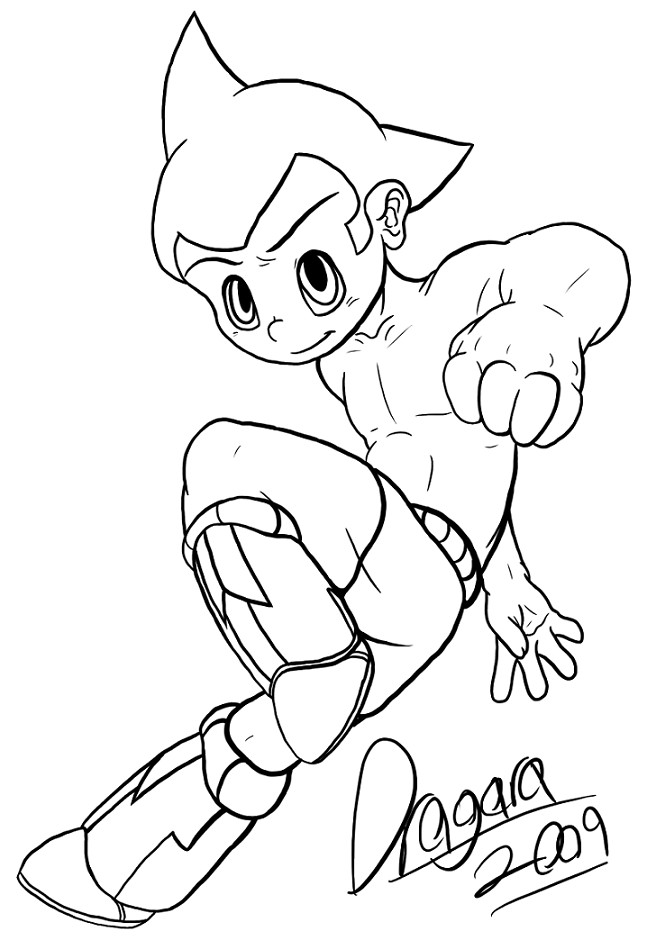 Página para colorir: Astroboy (desenhos animados) #45290 - Páginas para Colorir Imprimíveis Gratuitamente