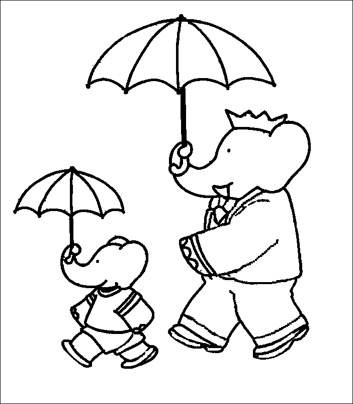 Página para colorir: babar (desenhos animados) #27852 - Páginas para Colorir Imprimíveis Gratuitamente