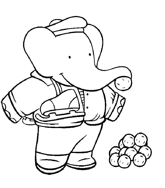 Página para colorir: babar (desenhos animados) #27887 - Páginas para Colorir Imprimíveis Gratuitamente