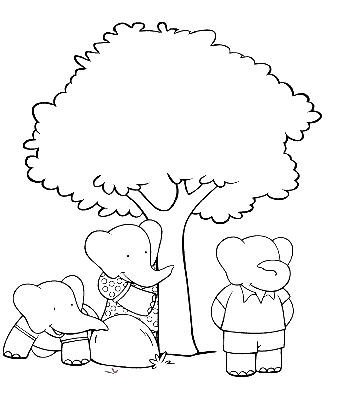 Página para colorir: babar (desenhos animados) #27889 - Páginas para Colorir Imprimíveis Gratuitamente