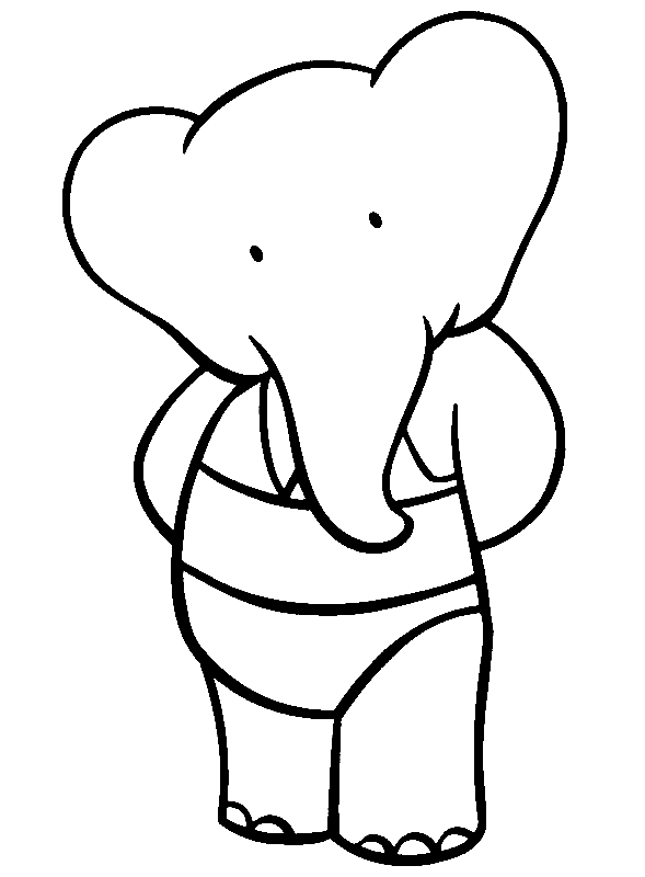 Página para colorir: babar (desenhos animados) #27940 - Páginas para Colorir Imprimíveis Gratuitamente