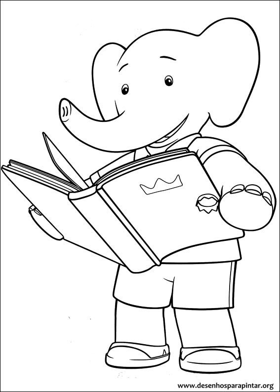 Página para colorir: babar (desenhos animados) #27943 - Páginas para Colorir Imprimíveis Gratuitamente