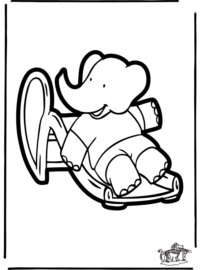 Página para colorir: babar (desenhos animados) #27956 - Páginas para Colorir Imprimíveis Gratuitamente