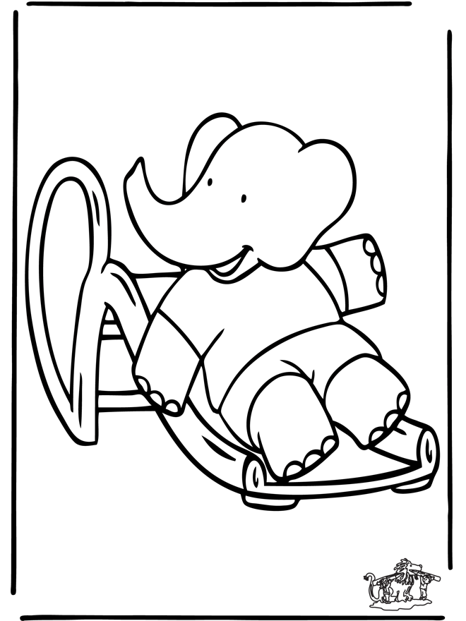 Página para colorir: babar (desenhos animados) #27979 - Páginas para Colorir Imprimíveis Gratuitamente