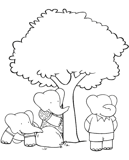 Página para colorir: babar (desenhos animados) #27990 - Páginas para Colorir Imprimíveis Gratuitamente