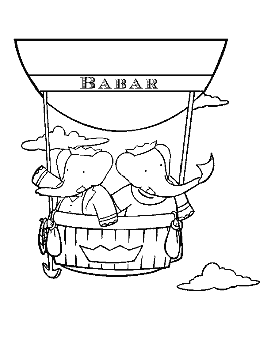 Página para colorir: babar (desenhos animados) #28032 - Páginas para Colorir Imprimíveis Gratuitamente