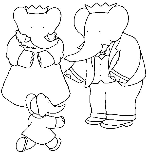 Página para colorir: babar (desenhos animados) #28034 - Páginas para Colorir Imprimíveis Gratuitamente