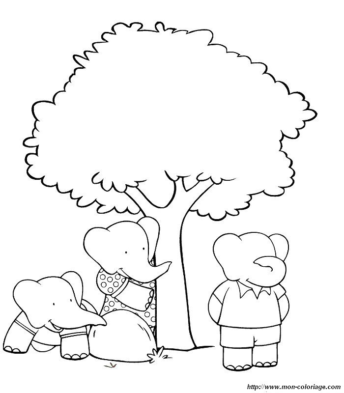 Página para colorir: babar (desenhos animados) #28069 - Páginas para Colorir Imprimíveis Gratuitamente