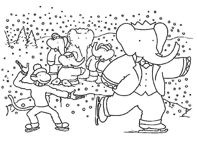 Página para colorir: babar (desenhos animados) #28115 - Páginas para Colorir Imprimíveis Gratuitamente