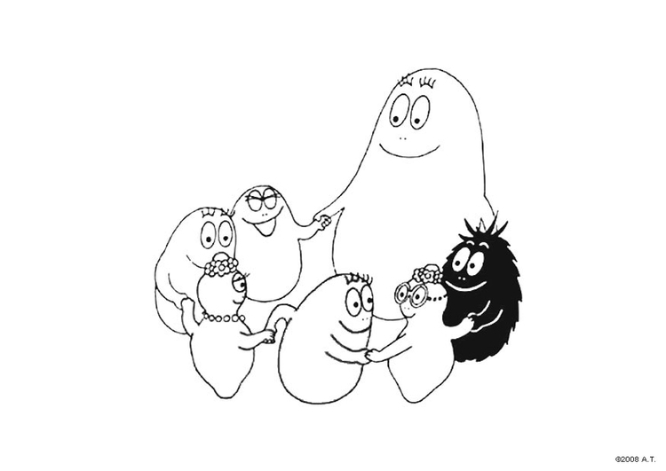 Página para colorir: Barbapapa (desenhos animados) #36601 - Páginas para Colorir Imprimíveis Gratuitamente