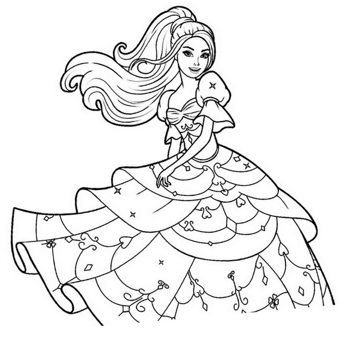 Páginas para colorir BARBIES - Desenhos para colorir - Imprima desenhos  para colorir 