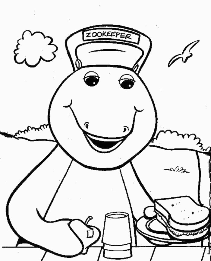 Página para colorir: Barney e seus amigos (desenhos animados) #40924 - Páginas para Colorir Imprimíveis Gratuitamente