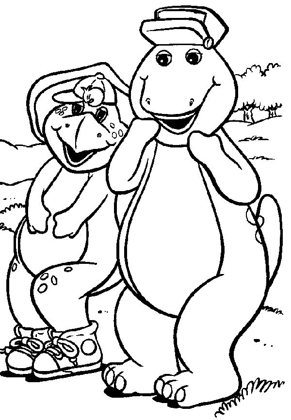 Página para colorir: Barney e seus amigos (desenhos animados) #40949 - Páginas para Colorir Imprimíveis Gratuitamente