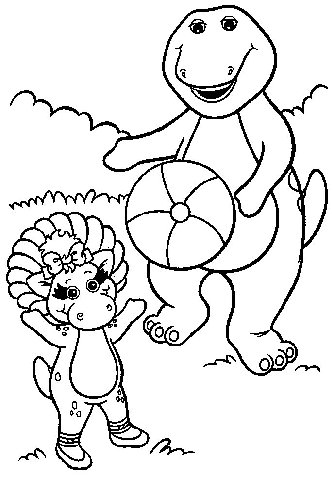 Página para colorir: Barney e seus amigos (desenhos animados) #40960 - Páginas para Colorir Imprimíveis Gratuitamente