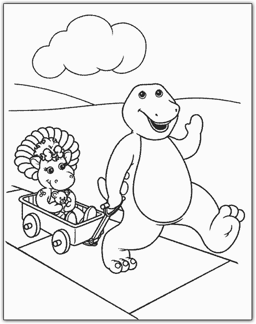 Página para colorir: Barney e seus amigos (desenhos animados) #40962 - Páginas para Colorir Imprimíveis Gratuitamente