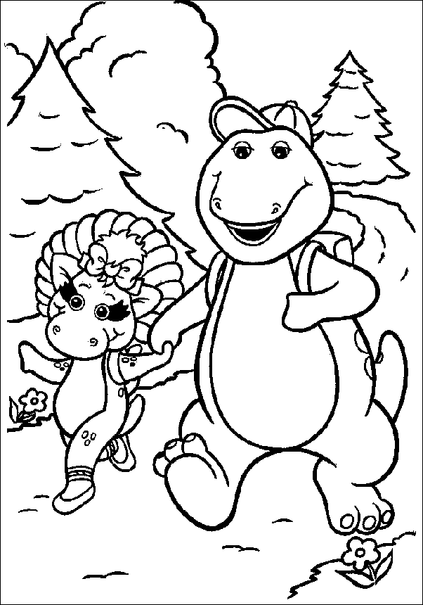 Página para colorir: Barney e seus amigos (desenhos animados) #40964 - Páginas para Colorir Imprimíveis Gratuitamente