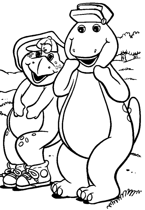 Página para colorir: Barney e seus amigos (desenhos animados) #40977 - Páginas para Colorir Imprimíveis Gratuitamente
