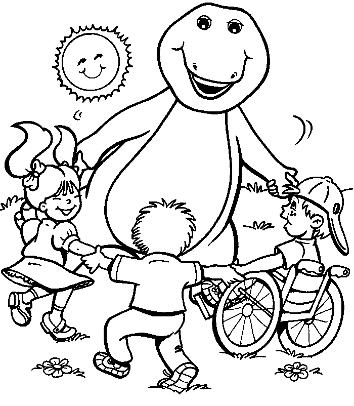 Página para colorir: Barney e seus amigos (desenhos animados) #40980 - Páginas para Colorir Imprimíveis Gratuitamente