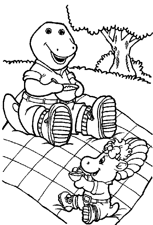 Página para colorir: Barney e seus amigos (desenhos animados) #40983 - Páginas para Colorir Imprimíveis Gratuitamente