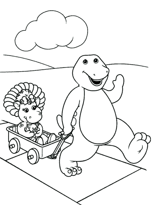 Página para colorir: Barney e seus amigos (desenhos animados) #41008 - Páginas para Colorir Imprimíveis Gratuitamente