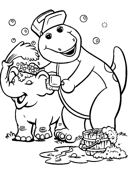 Página para colorir: Barney e seus amigos (desenhos animados) #41019 - Páginas para Colorir Imprimíveis Gratuitamente