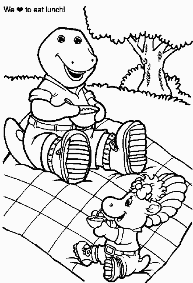 Página para colorir: Barney e seus amigos (desenhos animados) #41030 - Páginas para Colorir Imprimíveis Gratuitamente