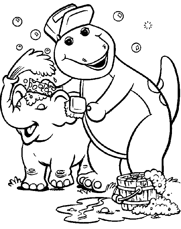 Página para colorir: Barney e seus amigos (desenhos animados) #41066 - Páginas para Colorir Imprimíveis Gratuitamente