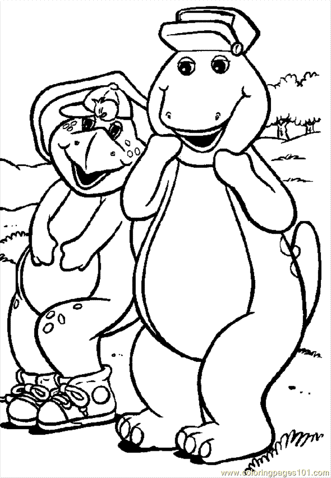 Página para colorir: Barney e seus amigos (desenhos animados) #41076 - Páginas para Colorir Imprimíveis Gratuitamente