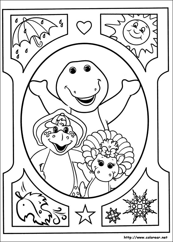 Página para colorir: Barney e seus amigos (desenhos animados) #41079 - Páginas para Colorir Imprimíveis Gratuitamente