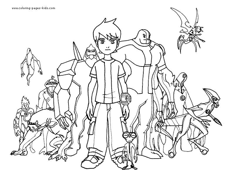 Página para colorir: Ben 10 (desenhos animados) #40426 - Páginas para Colorir Imprimíveis Gratuitamente