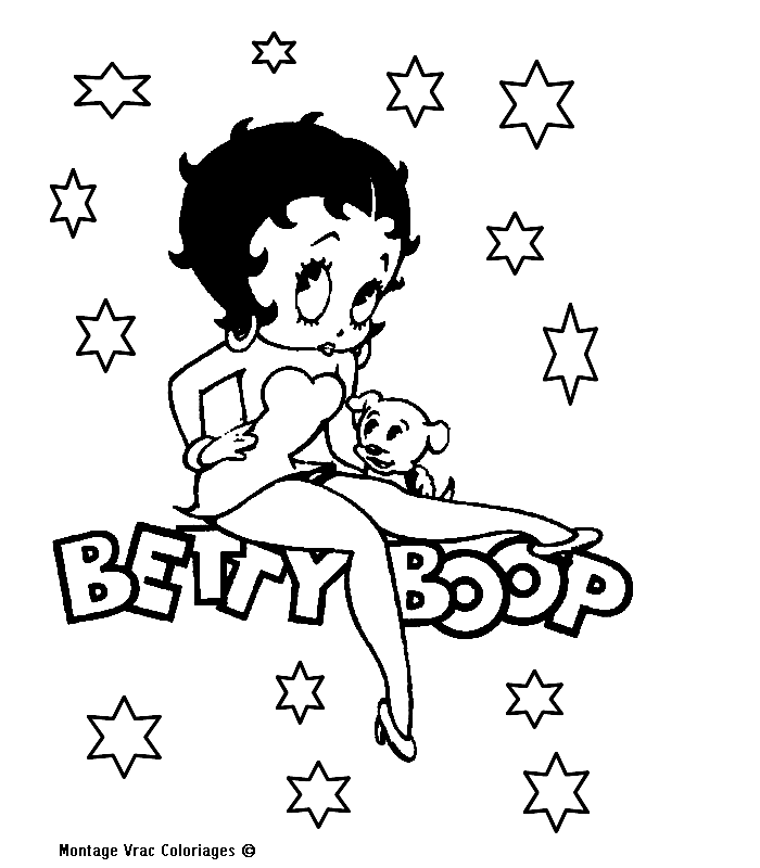 Página para colorir: Betty Boop (desenhos animados) #25911 - Páginas para Colorir Imprimíveis Gratuitamente