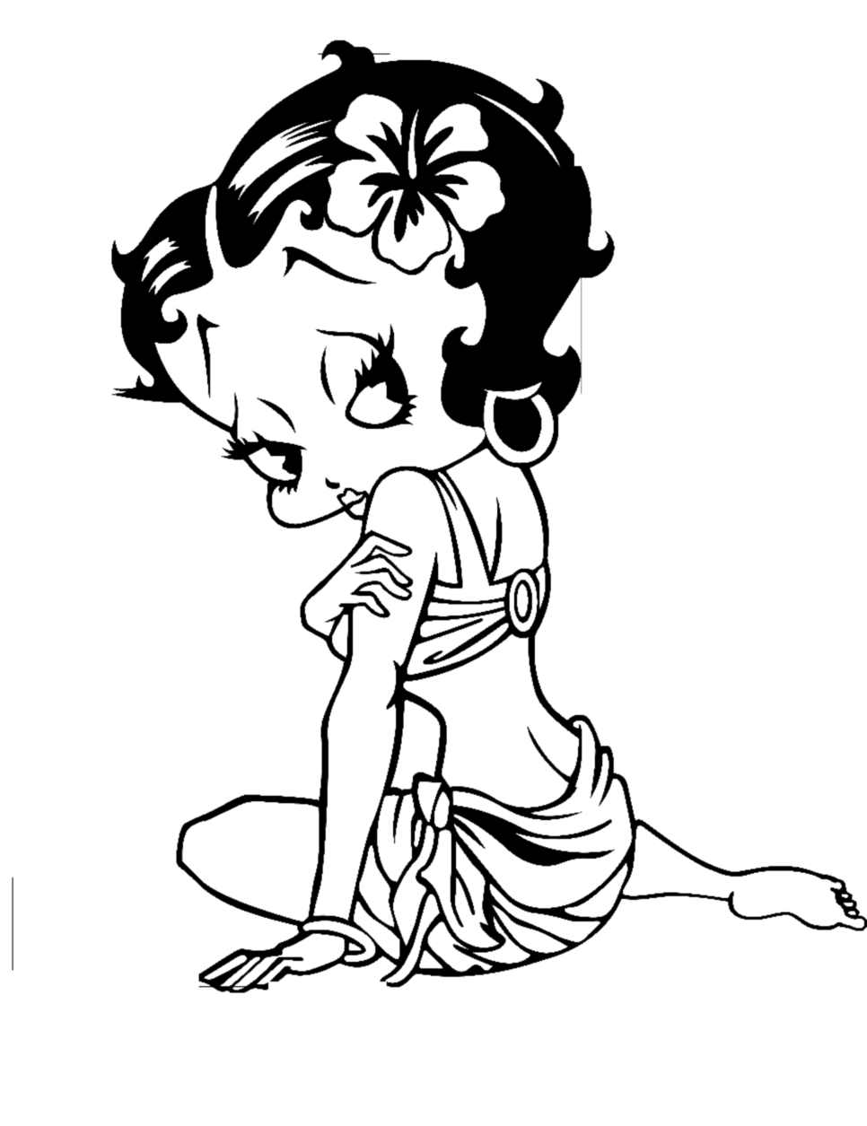 Página para colorir: Betty Boop (desenhos animados) #25912 - Páginas para Colorir Imprimíveis Gratuitamente