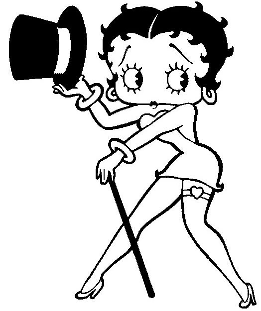 Página para colorir: Betty Boop (desenhos animados) #25913 - Páginas para Colorir Imprimíveis Gratuitamente