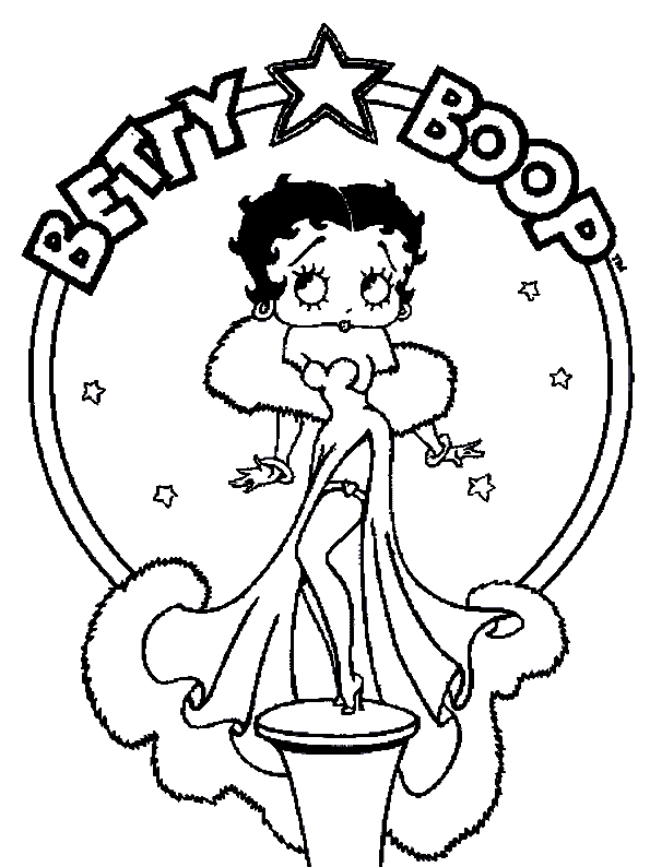 Página para colorir: Betty Boop (desenhos animados) #25915 - Páginas para Colorir Imprimíveis Gratuitamente