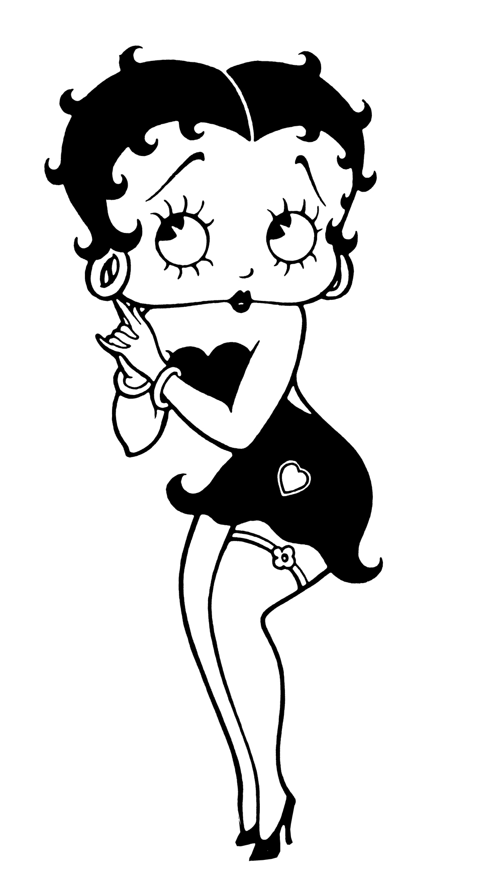 Página para colorir: Betty Boop (desenhos animados) #25925 - Páginas para Colorir Imprimíveis Gratuitamente