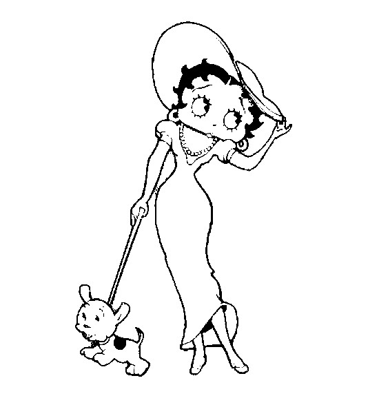 Página para colorir: Betty Boop (desenhos animados) #25930 - Páginas para Colorir Imprimíveis Gratuitamente