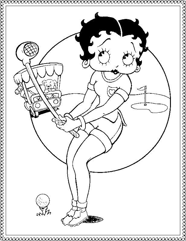 Página para colorir: Betty Boop (desenhos animados) #25938 - Páginas para Colorir Imprimíveis Gratuitamente