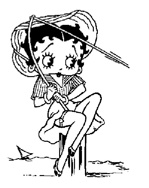 Página para colorir: Betty Boop (desenhos animados) #25939 - Páginas para Colorir Imprimíveis Gratuitamente