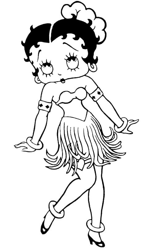 Página para colorir: Betty Boop (desenhos animados) #25941 - Páginas para Colorir Imprimíveis Gratuitamente