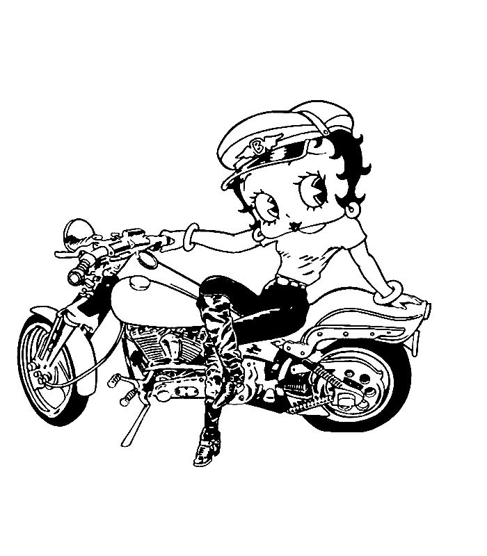 Página para colorir: Betty Boop (desenhos animados) #25942 - Páginas para Colorir Imprimíveis Gratuitamente