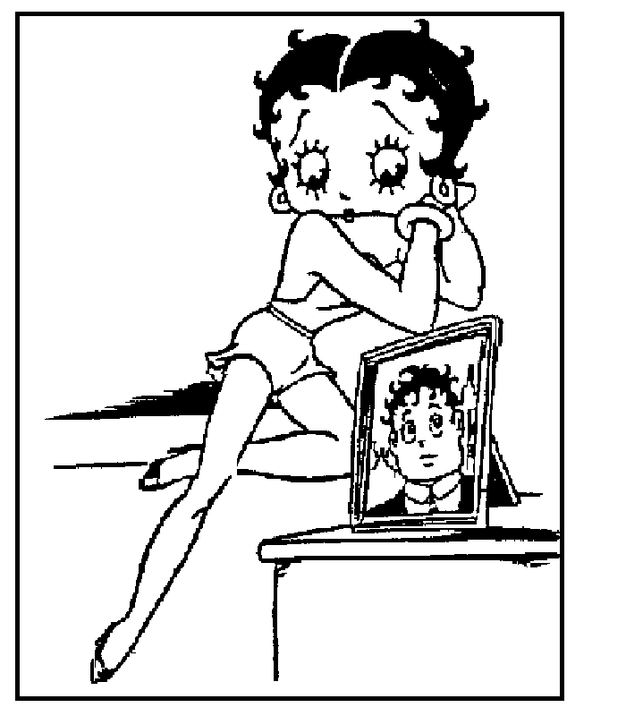 Página para colorir: Betty Boop (desenhos animados) #25953 - Páginas para Colorir Imprimíveis Gratuitamente