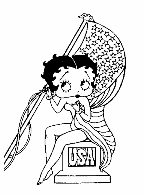 Página para colorir: Betty Boop (desenhos animados) #25956 - Páginas para Colorir Imprimíveis Gratuitamente