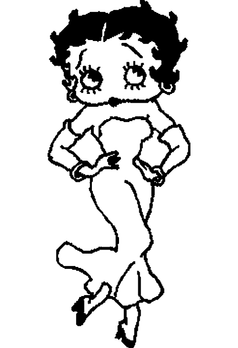 Página para colorir: Betty Boop (desenhos animados) #25957 - Páginas para Colorir Imprimíveis Gratuitamente