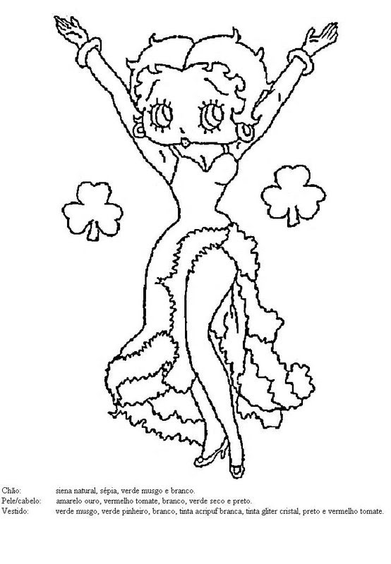 Página para colorir: Betty Boop (desenhos animados) #25958 - Páginas para Colorir Imprimíveis Gratuitamente