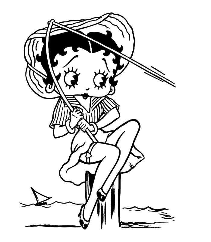 Página para colorir: Betty Boop (desenhos animados) #25965 - Páginas para Colorir Imprimíveis Gratuitamente