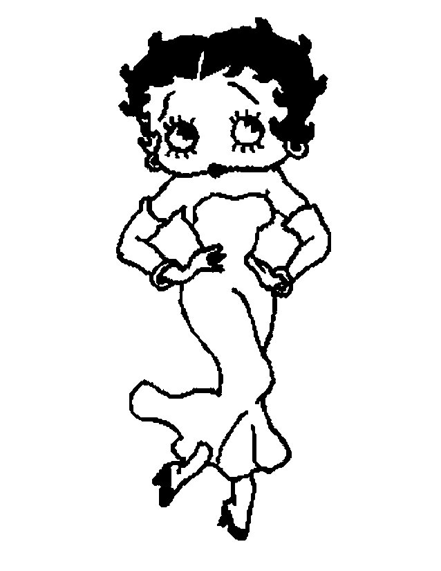 Página para colorir: Betty Boop (desenhos animados) #25968 - Páginas para Colorir Imprimíveis Gratuitamente