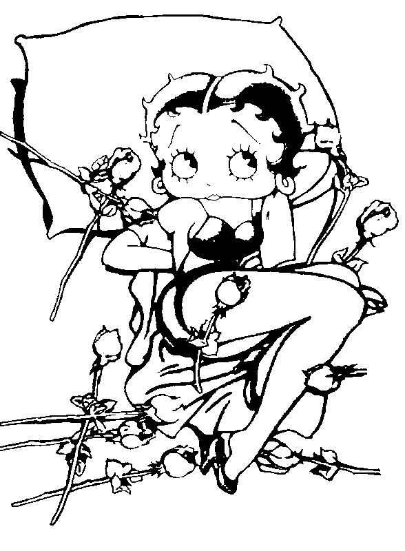 Página para colorir: Betty Boop (desenhos animados) #25971 - Páginas para Colorir Imprimíveis Gratuitamente
