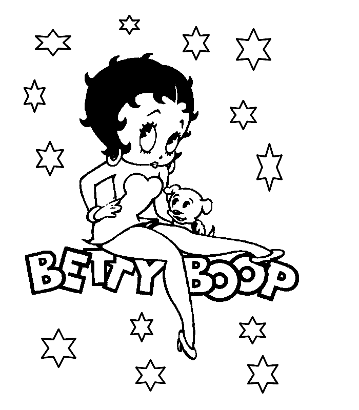 Página para colorir: Betty Boop (desenhos animados) #25974 - Páginas para Colorir Imprimíveis Gratuitamente
