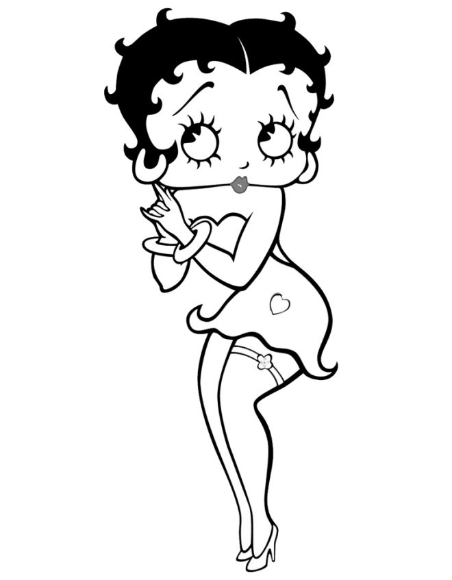 Página para colorir: Betty Boop (desenhos animados) #25978 - Páginas para Colorir Imprimíveis Gratuitamente