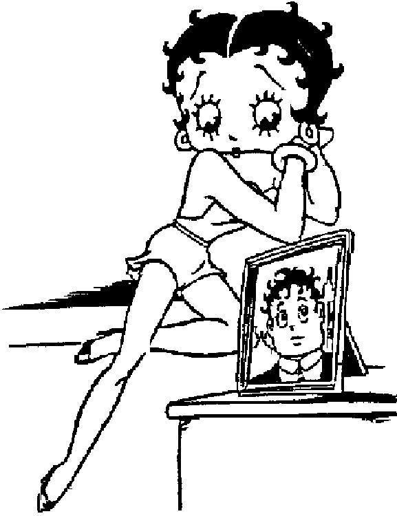 Página para colorir: Betty Boop (desenhos animados) #25982 - Páginas para Colorir Imprimíveis Gratuitamente